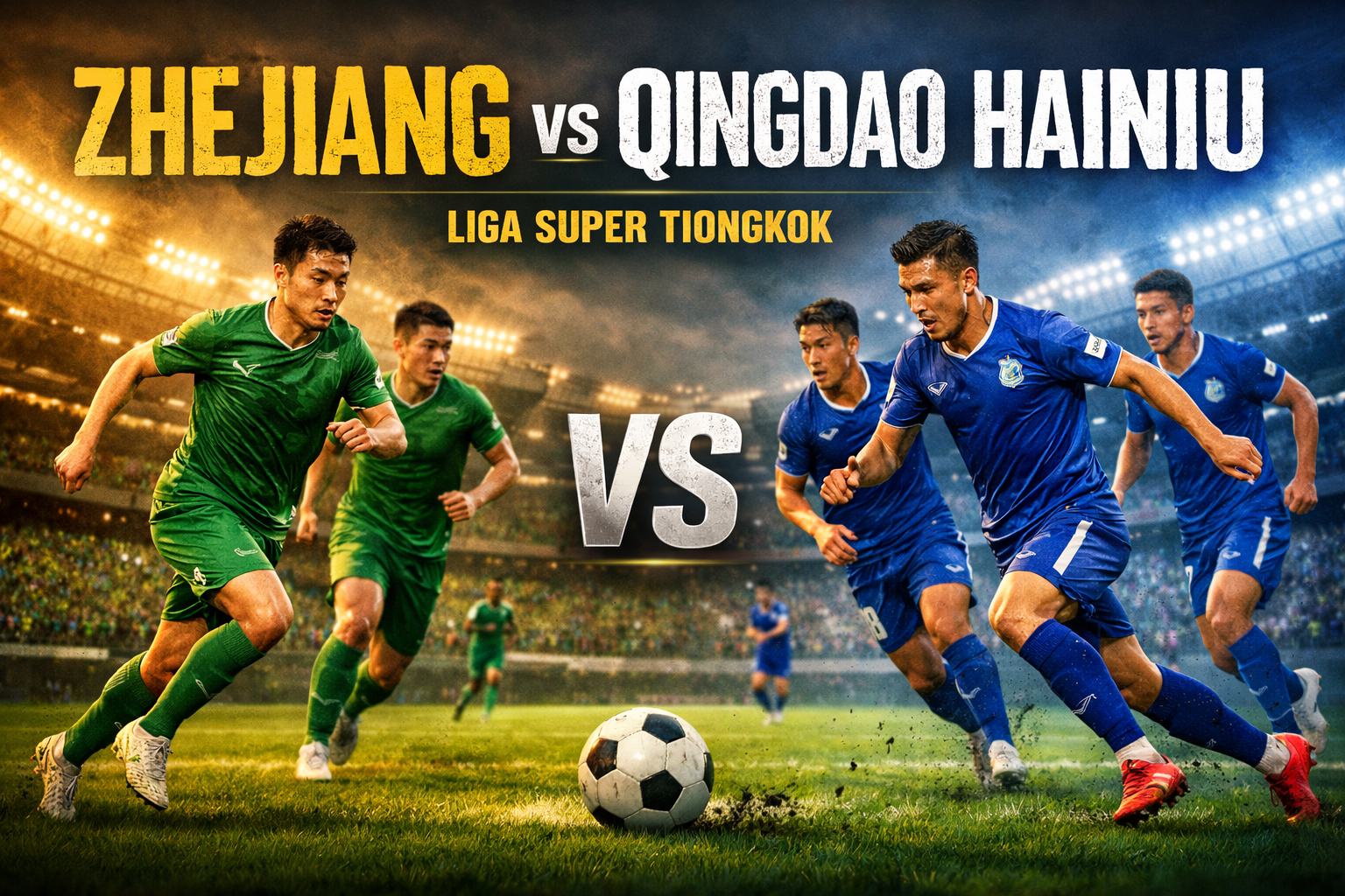 Fokus Jalalive pada Laga Zhejiang vs Qingdao Hainiu Sore Ini – Prediksi dan Jadwal Pertandingan
