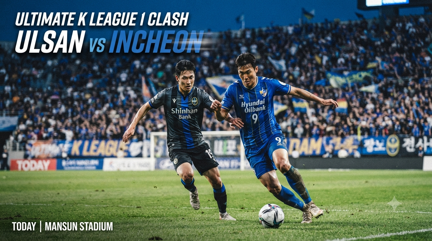 Jalalive Menyoroti Pertemuan Ulsan vs Incheon K League 1 Sore Ini Pukul 17.30 WIB – Live Streaming!